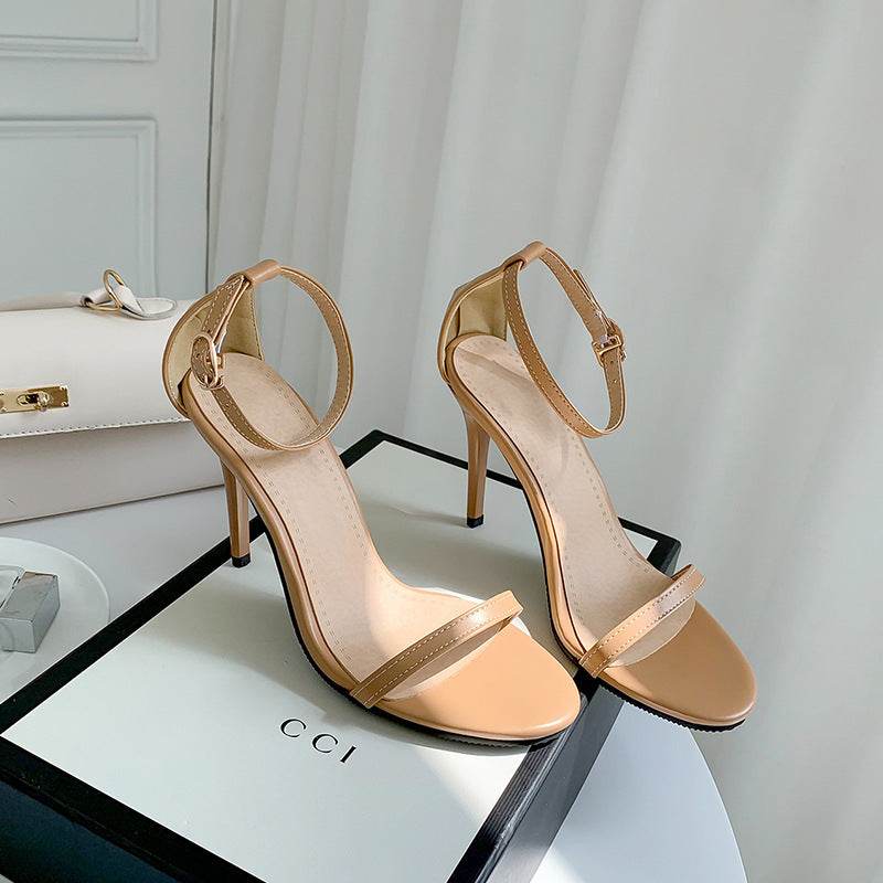Buckle Strap Hollow Super High Heel Sexy Women's Shoes - Emprize360