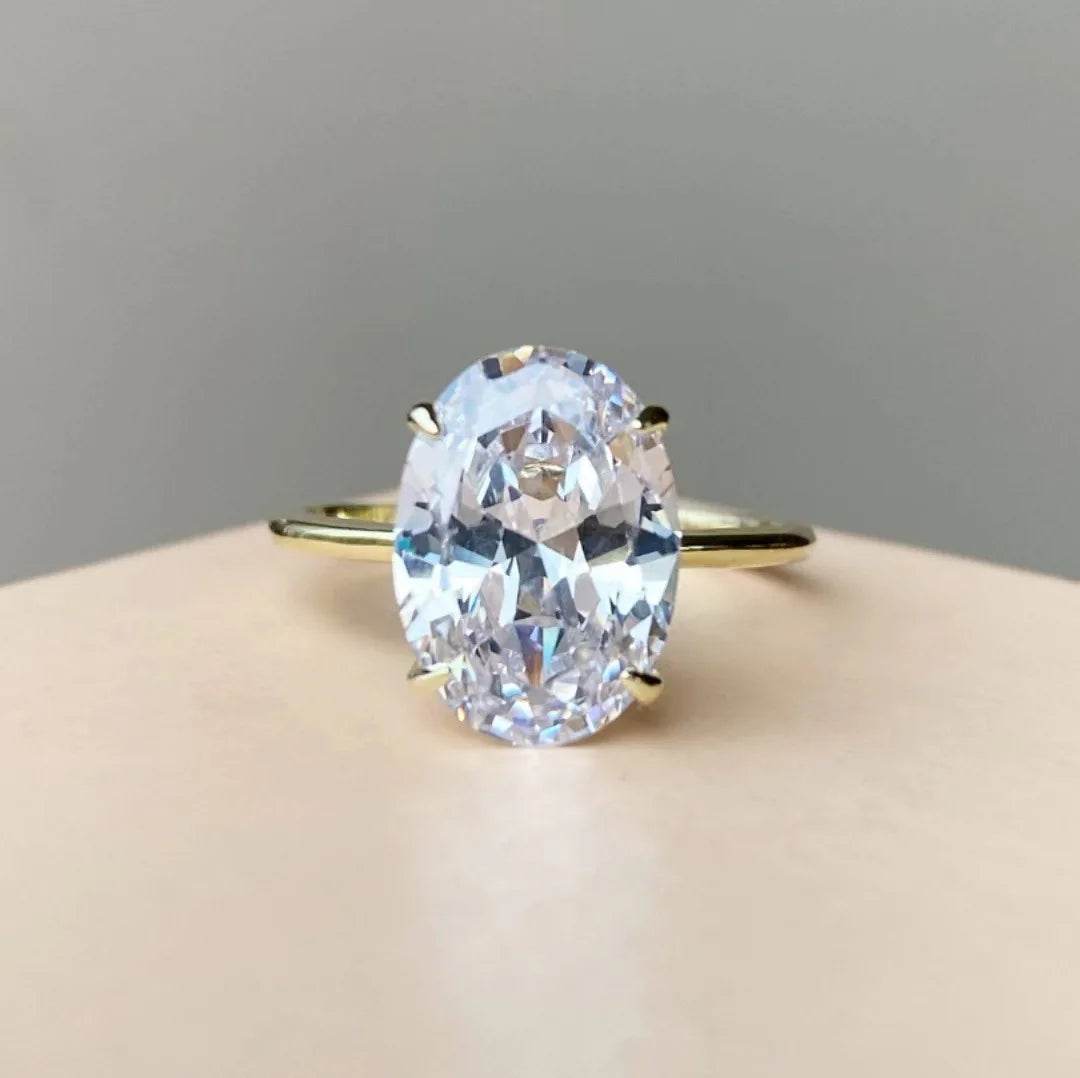 Women's Gold Plated Engagement Ring - Emprize360