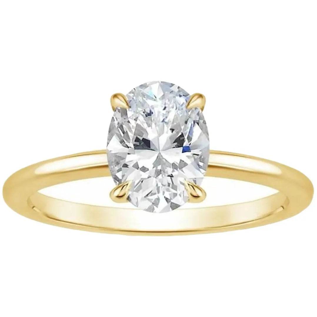 Women's Gold Plated Engagement Ring - Emprize360