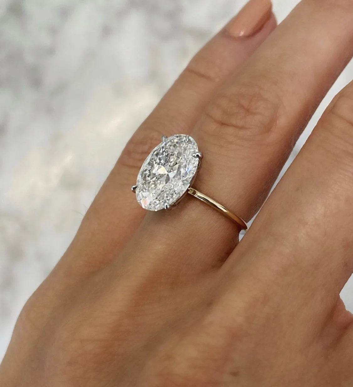 Women's Gold Plated Engagement Ring - Emprize360