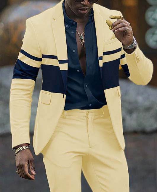 Men's Perfect Striped Casual Suit Jacket - Emprize360