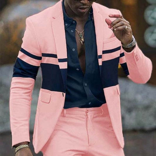 Men's Perfect Striped Casual Suit Jacket - Emprize360